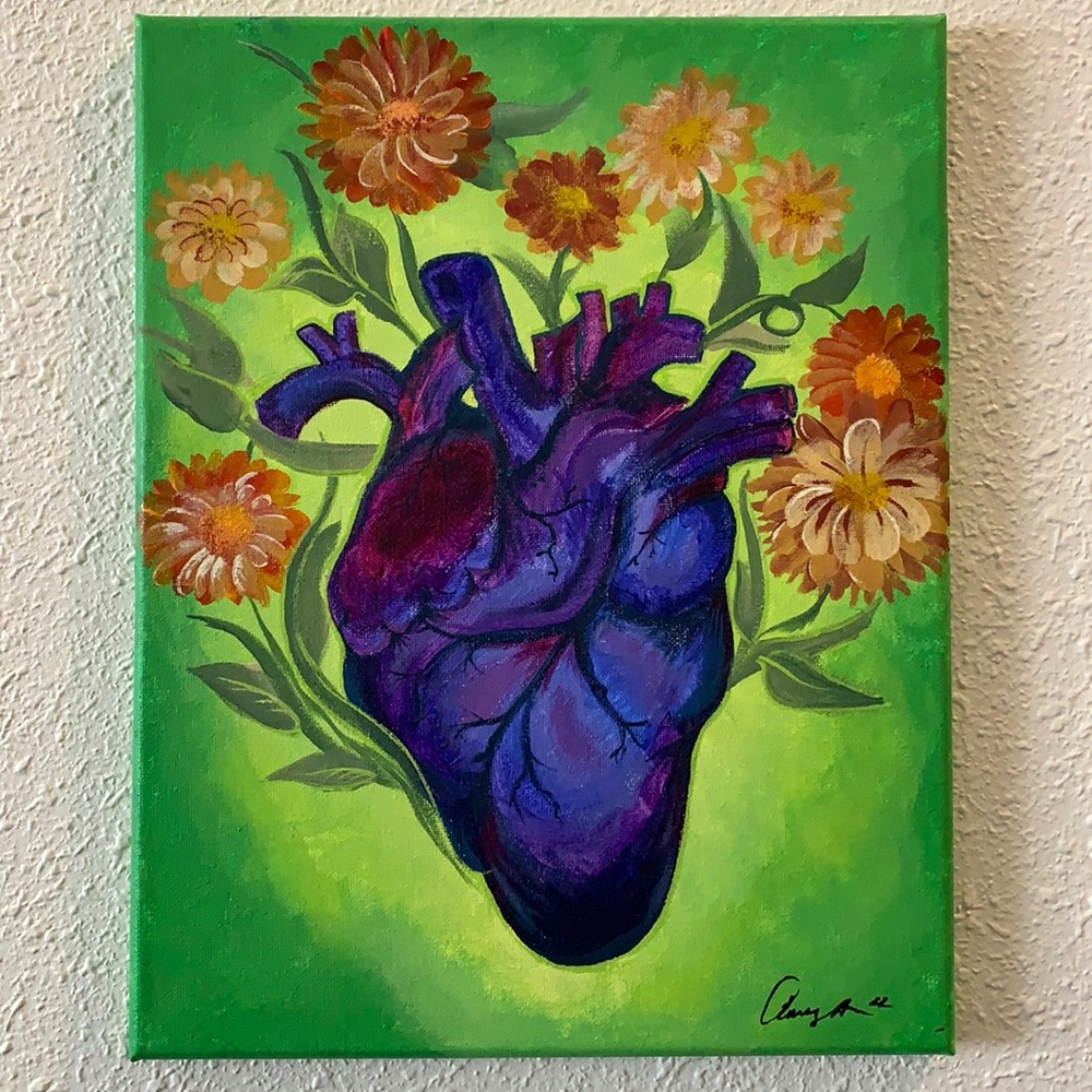 Anatomical Rebirth Original Acrylic Painting Artwork